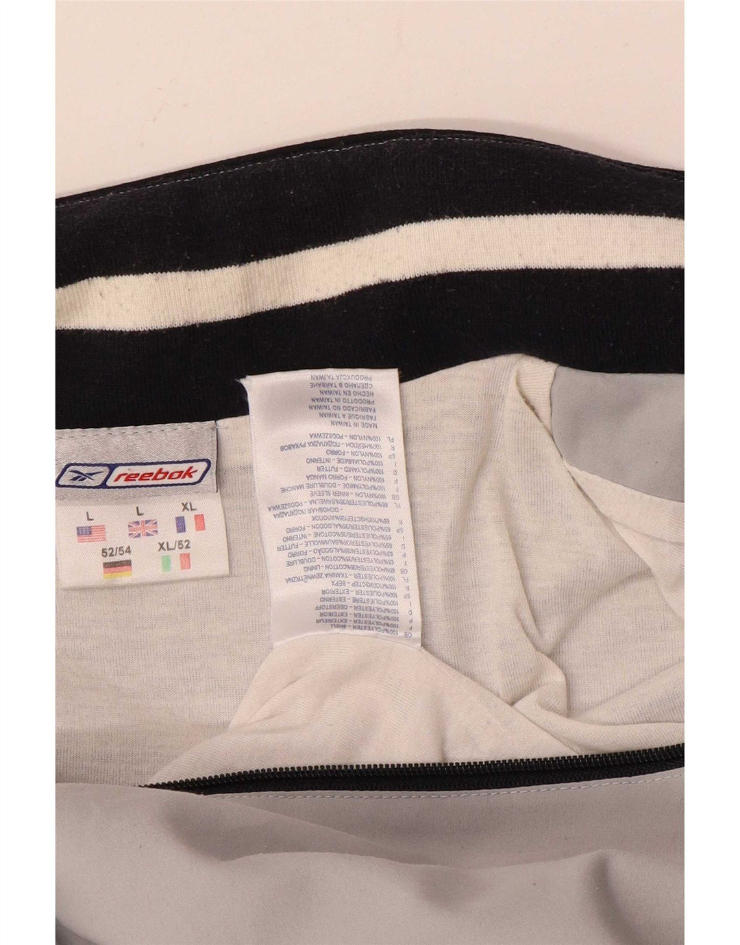 Reebok - Chaqueta de chándal con gráfico para hombre, poliéster color block, color gris grande