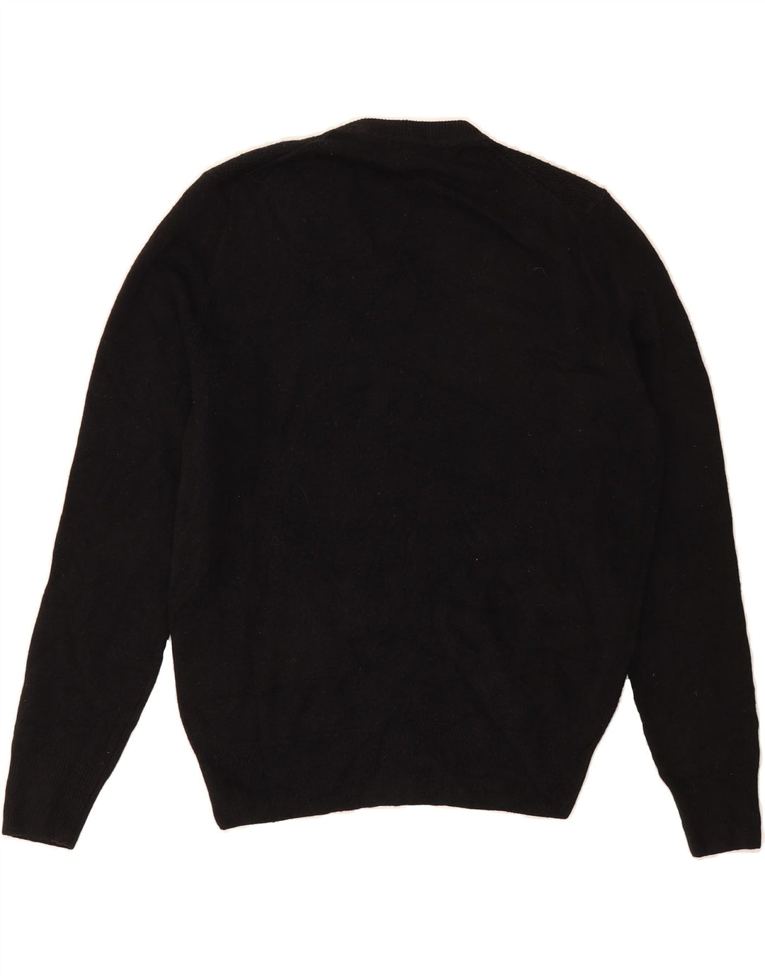 DOCKERS Mens V-Neck Jumper Sweater Small Black Acrylic Vintage Dockers and Second-Hand Dockers from Messina Hembry 