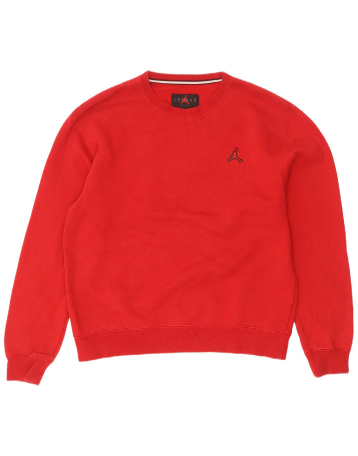 Jordan Hombre Sudadera Jumper Medium Rojo Algodón
