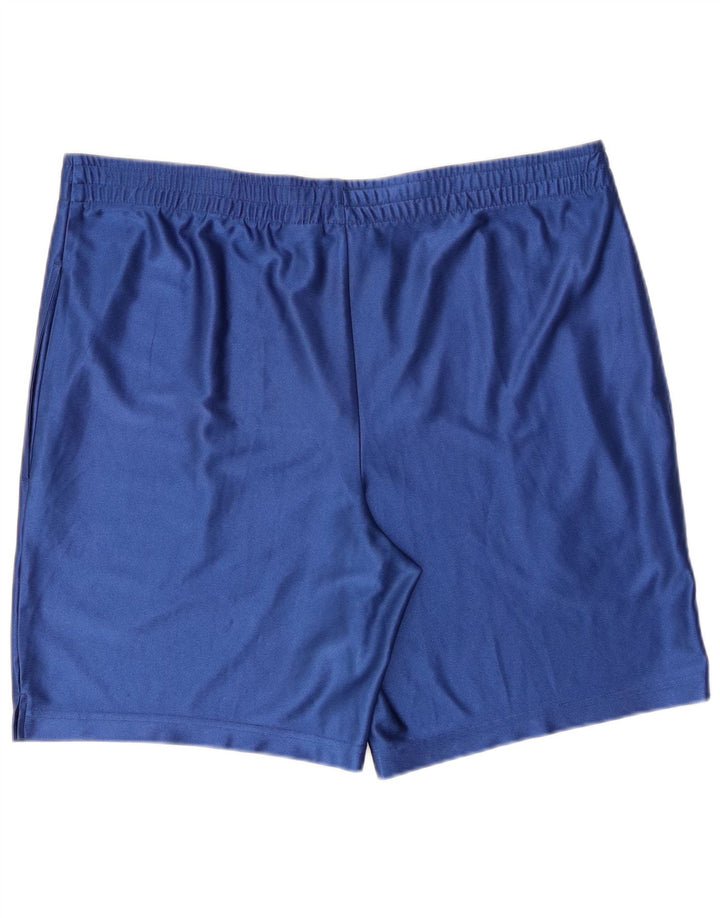 Pantalones cortos deportivos vintage para hombre Poliéster azul medio