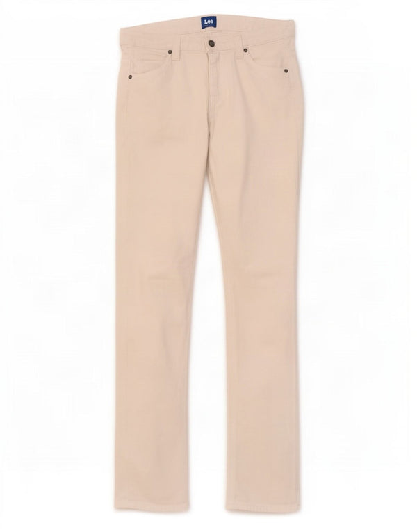 Lee Jeans rectos Perry para niñas 15-16 años W30 L34 Algodón blanco