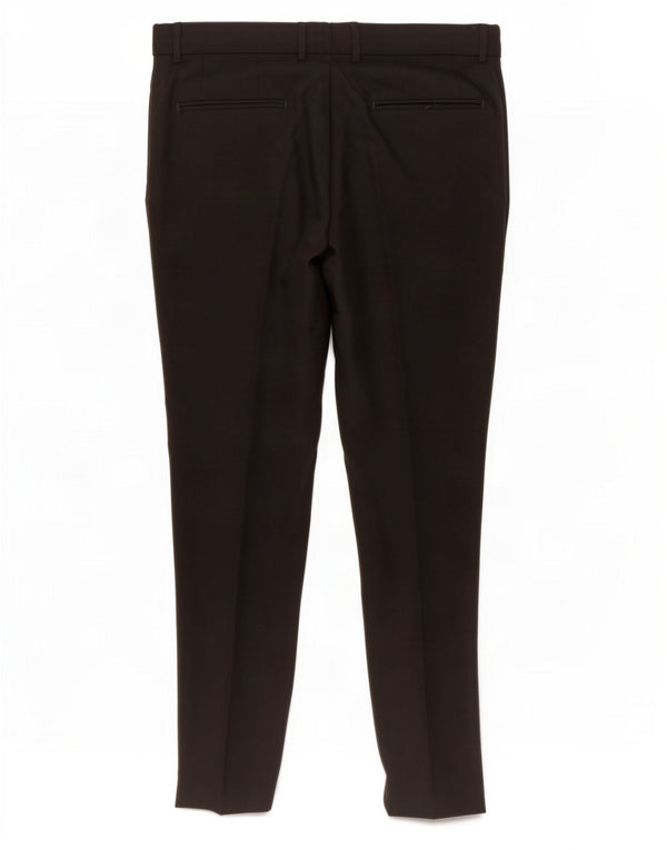 Zara Mens Slim Chino Pantalones EU 44 Large W34 L30 Viscosa Negra