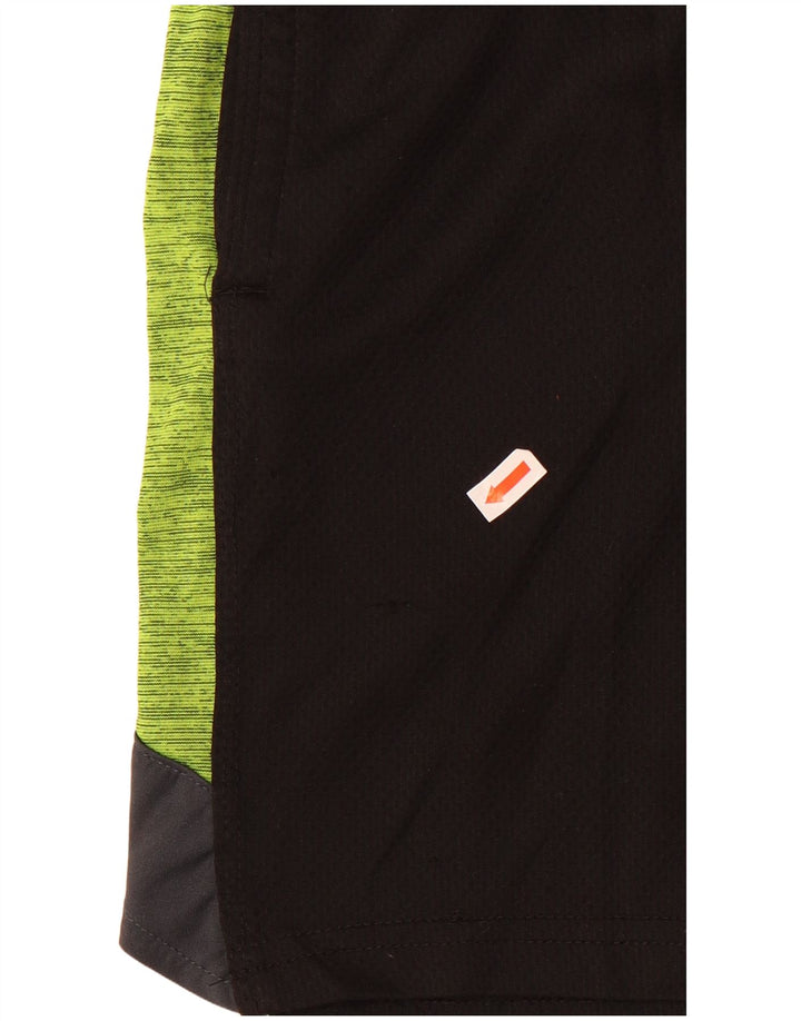 Russell Athletic Pantalones cortos deportivos para niños 4-5 años XS Negro Colorblock Poliéster