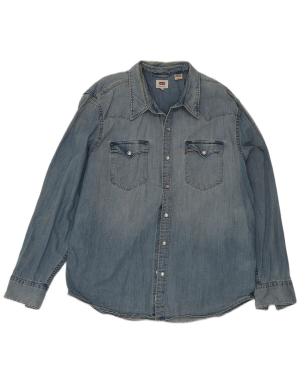 Camisa Levi's Hombre Denim XL Algodón Azul