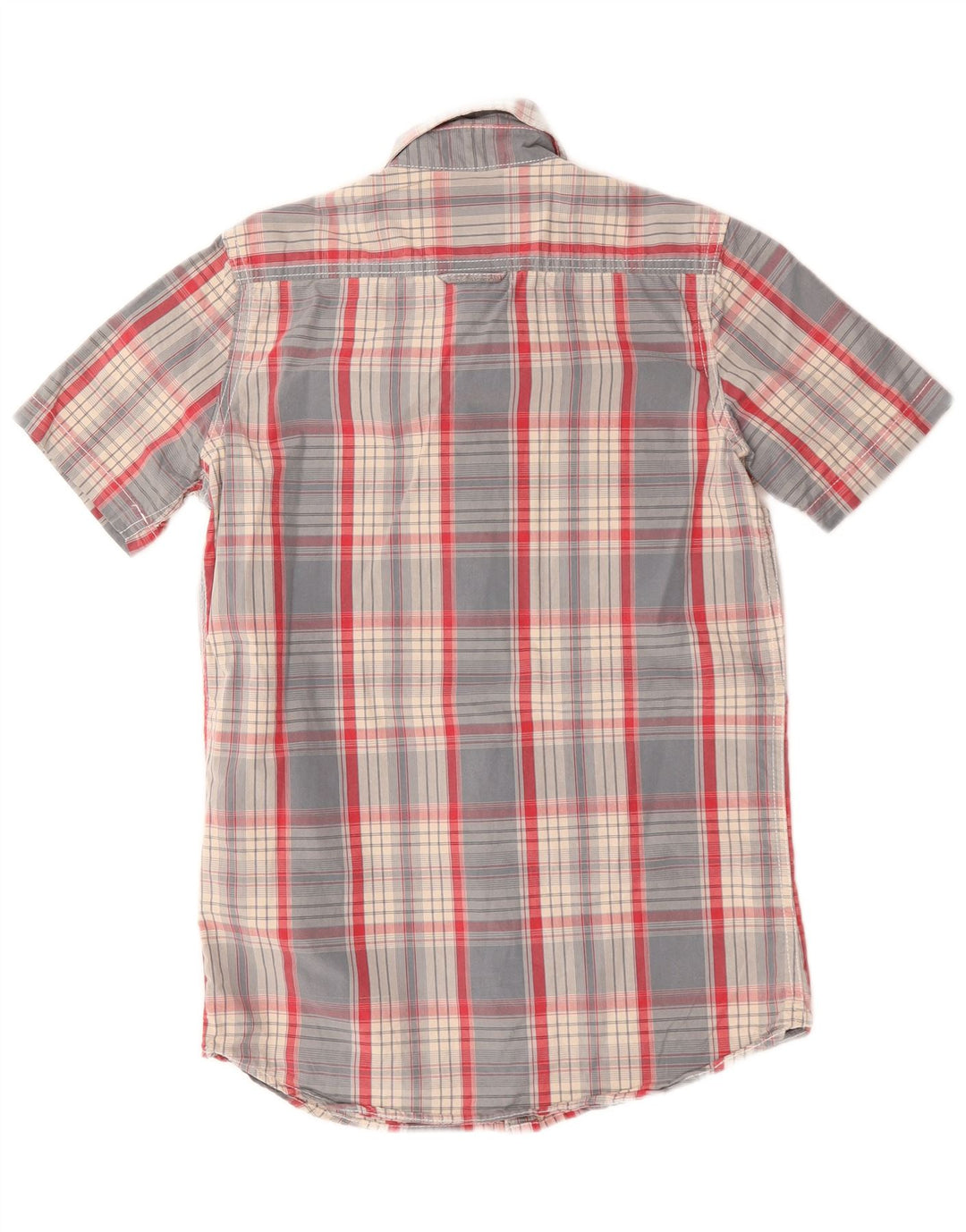 Superdry Camisa De Manga Corta Para Hombre De Algodón A Cuadros Azul Pequeño