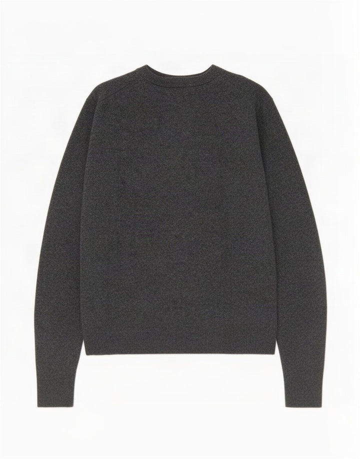 Gant Suéter tipo jersey con cuello en V para mujer UK 42 Lana gris medio