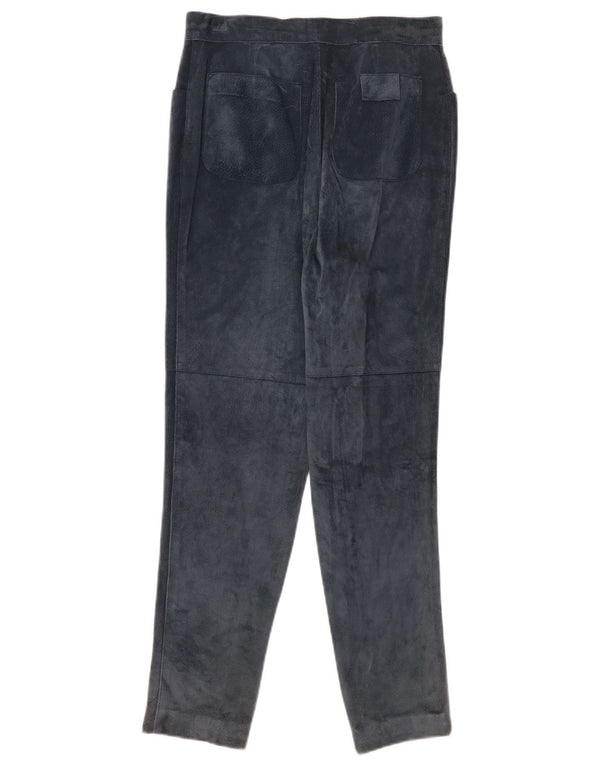 Nazareno Gabrielli Pantalones cónicos para mujer IT 44 Medium W28 L30 Azul marino