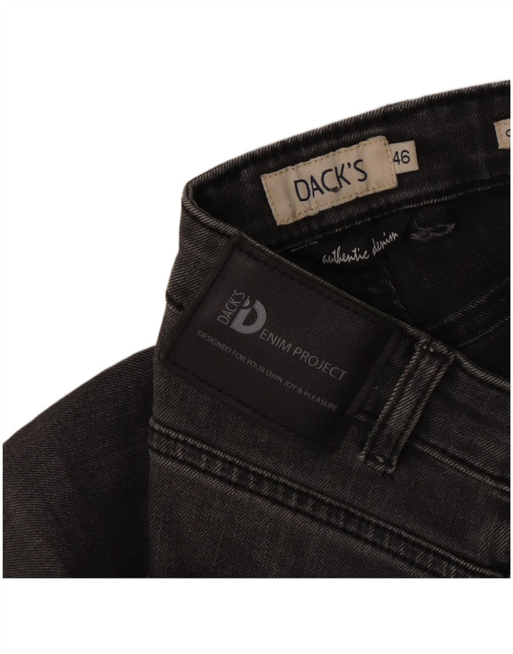 Dack's Jeans ajustados para mujer IT 46 Large W30 L26 Gris