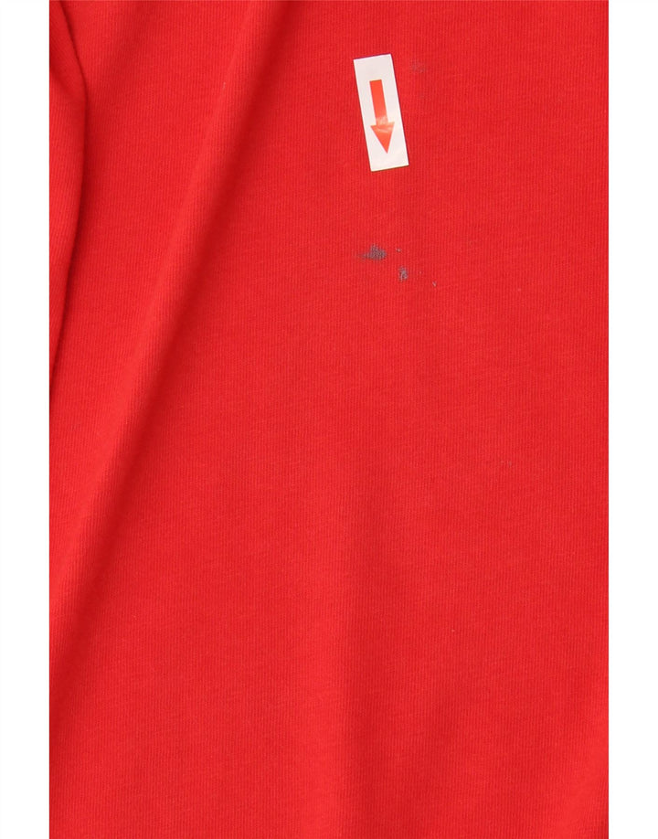 ADIDAS Camiseta Hombre Top Grande Algodón Rojo