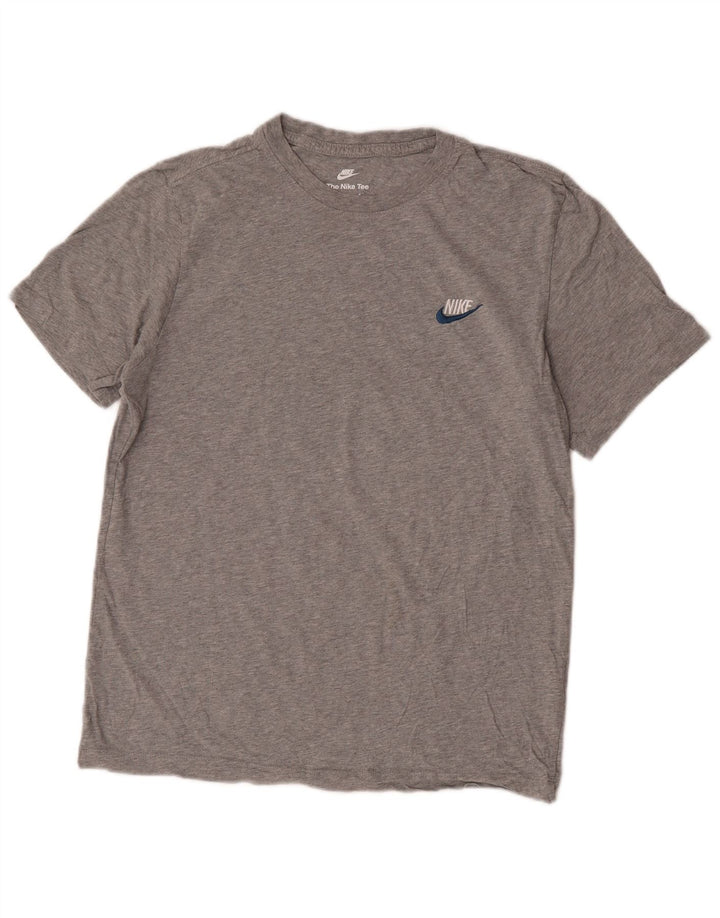 Camiseta Nike Hombre Top Gris Medio Algodón