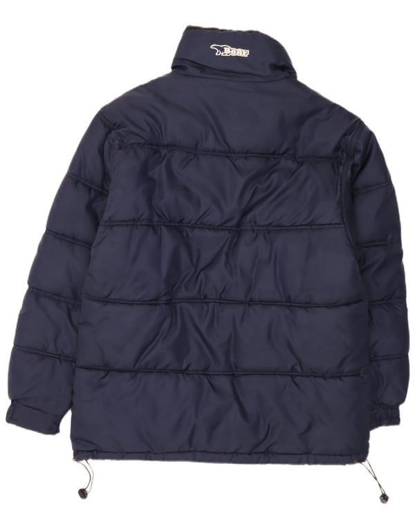 Chaqueta acolchada reversible para hombre Bear UK 38 Medium Azul marino Poliamida