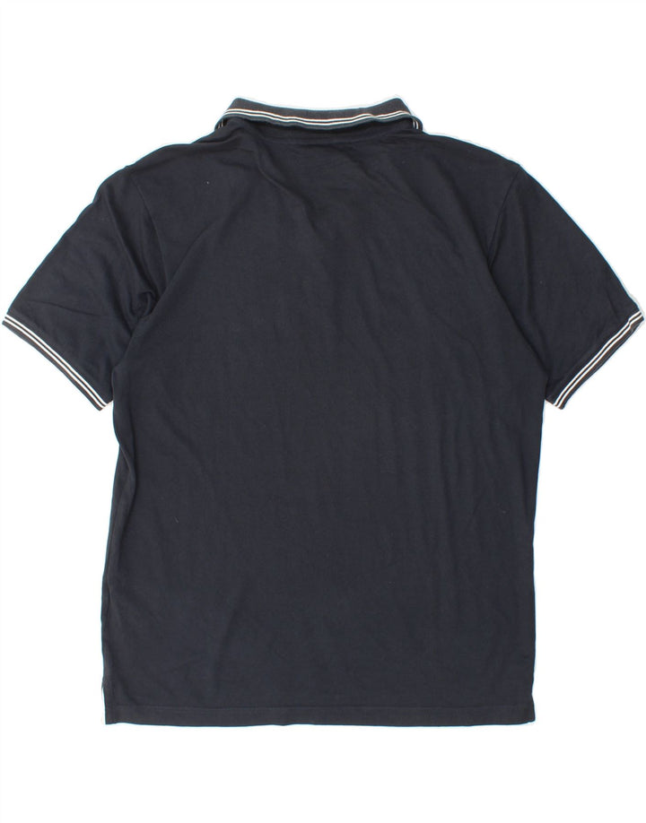 CHAMPION Mens Polo Shirt Large Navy Blue Cotton Vintage Champion and Second-Hand Champion from Messina Hembry 