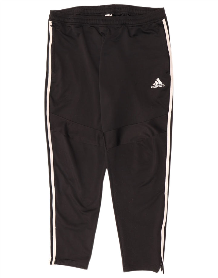 Pantalón De Chándal Adidas Hombre Grande Negro Espiga Poliéster