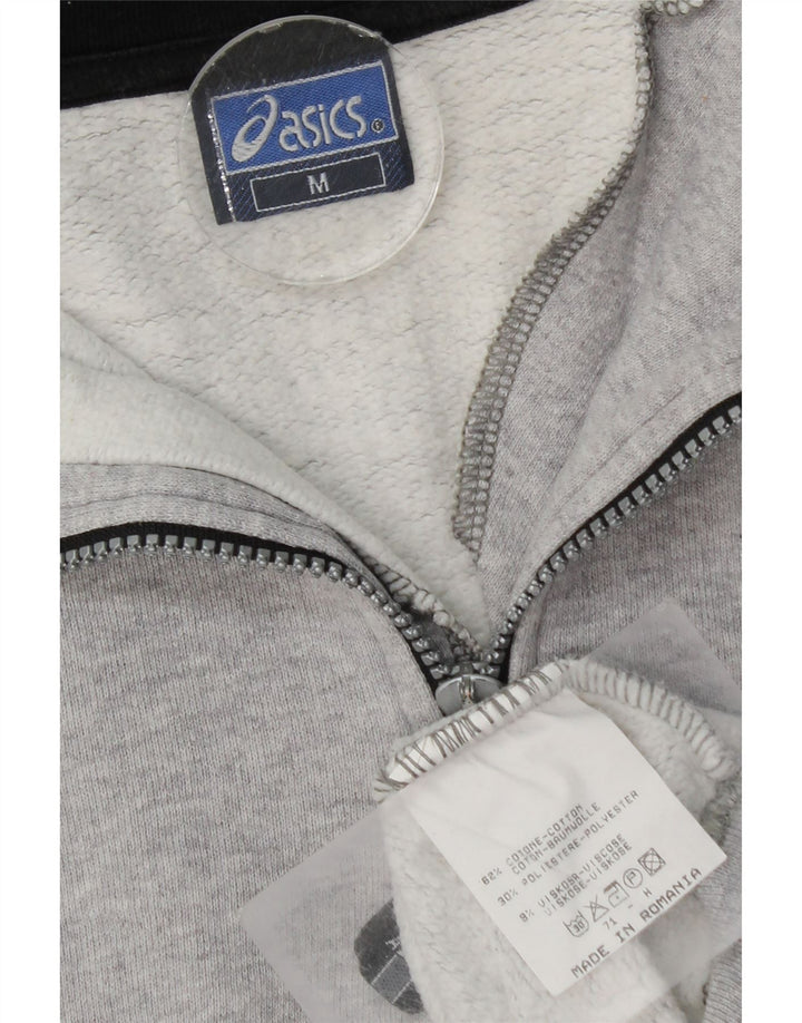 Asics Hombre Loose Fit Graphic Sudadera Jumper Gris Medio Colorblock