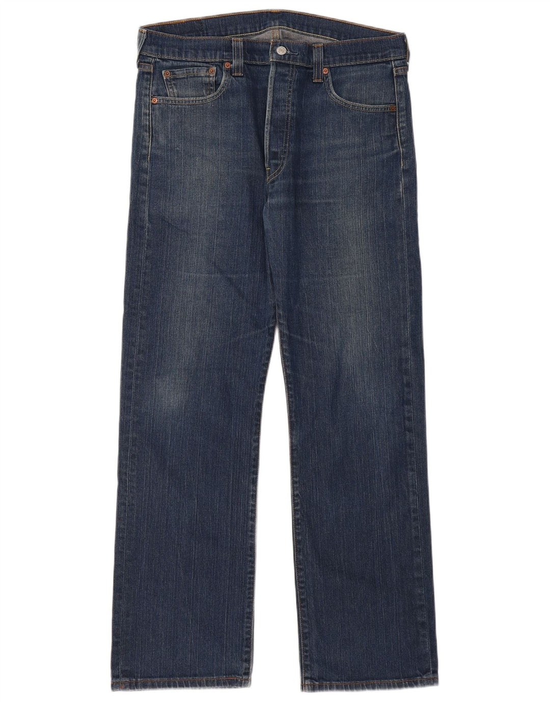 Levi's Hombre 501 Vaqueros Rectos W36 L32 Algodón Azul