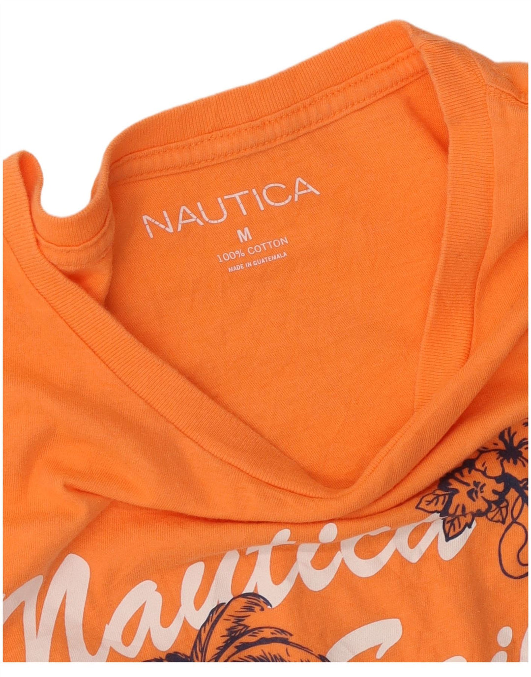 Nautica Camiseta gráfica para hombre Top Algodón naranja medio