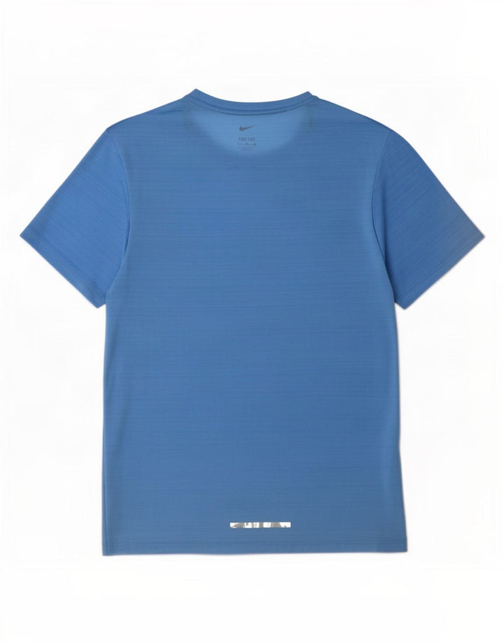 Camiseta Nike Dri Fit para hombre Top Small Blue Pinstripe Poliéster