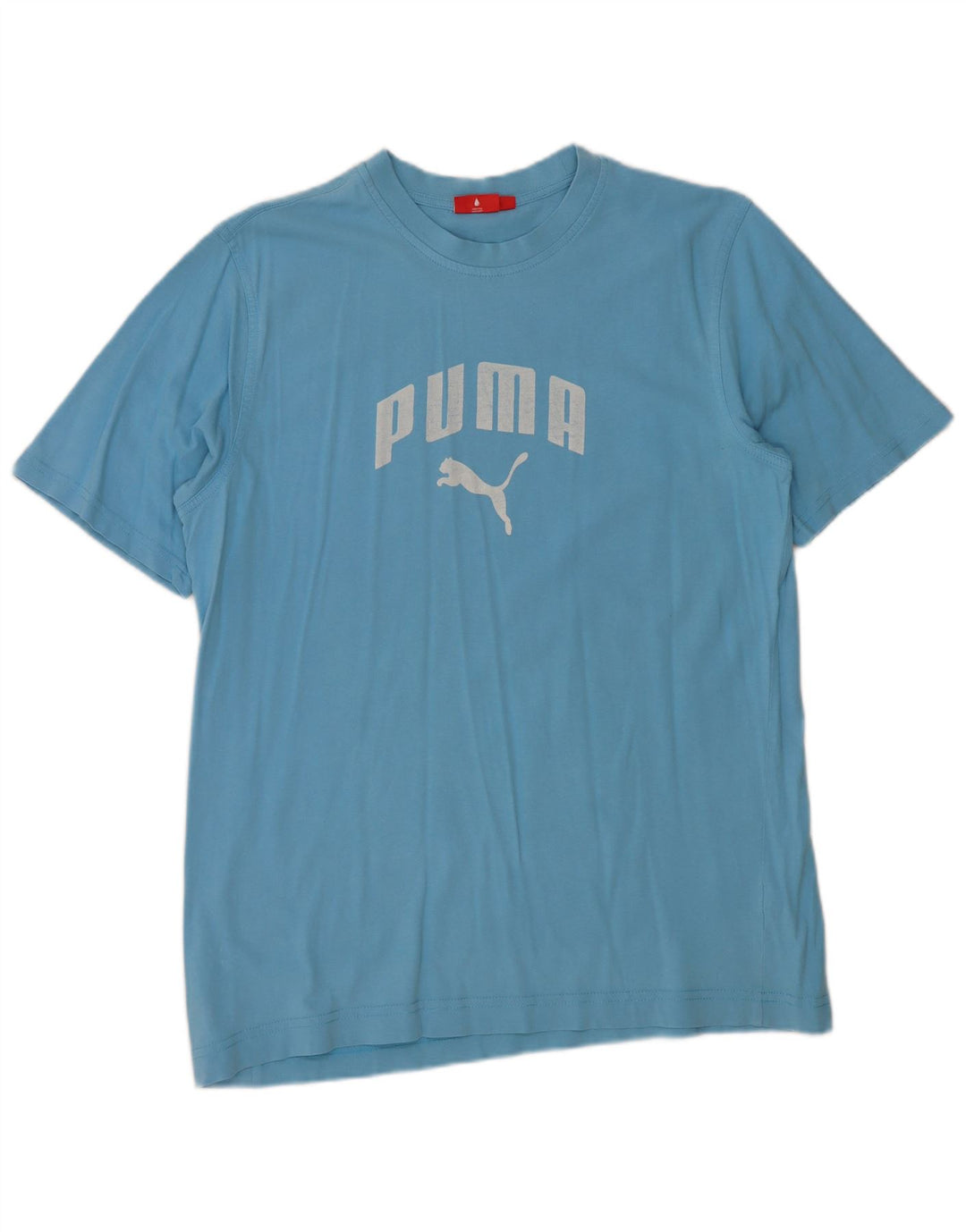PUMA Camiseta gráfica para hombre Top grande de algodón azul