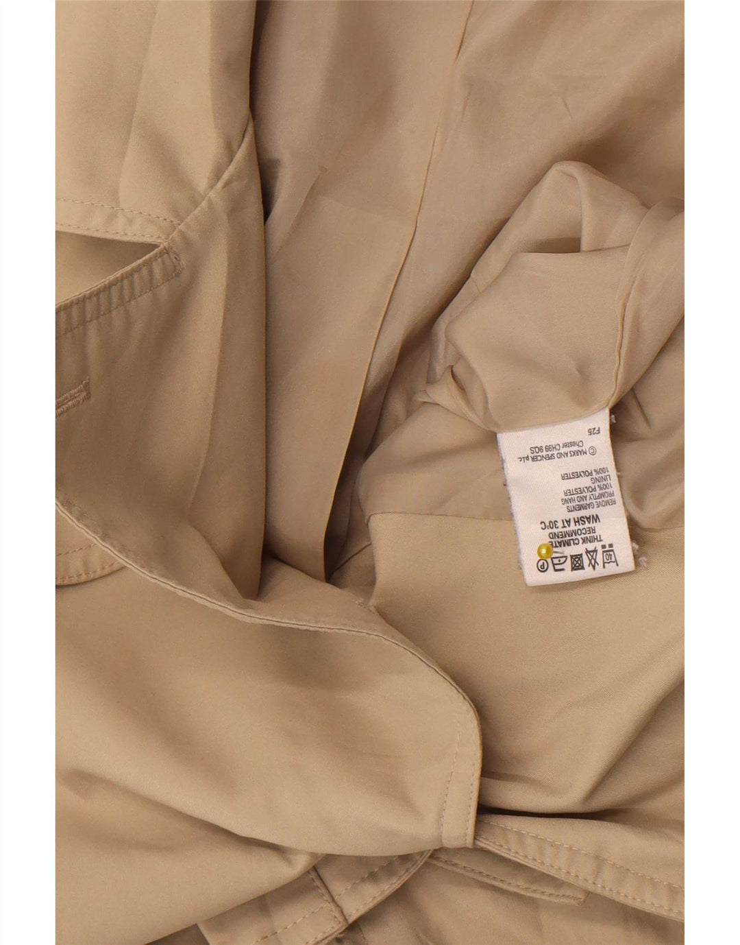 Marks & Spencer Gabardina para mujer UK 44 Grande Poliéster beige