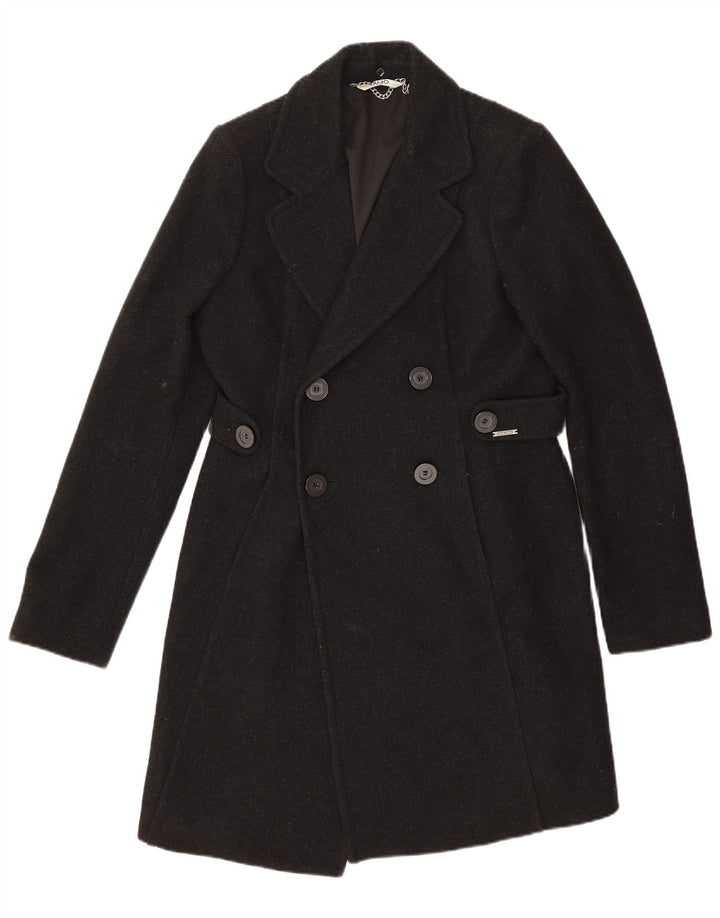 Liu Jo Abrigo cruzado para hombre IT 46 Small Lana negra