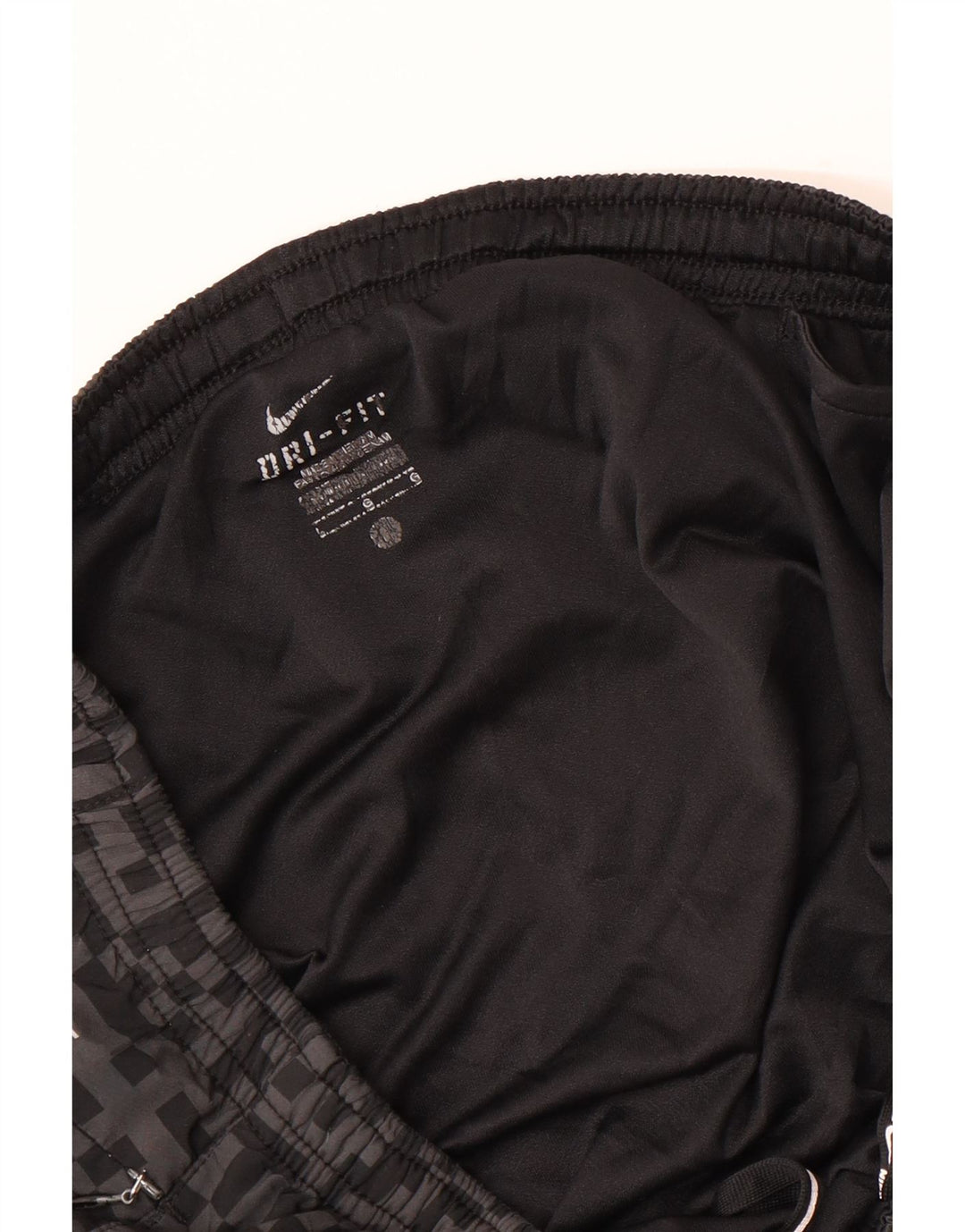 NIKE Pantalones cortos deportivos Dri Fit para hombre, tamaño grande, gris geométrico