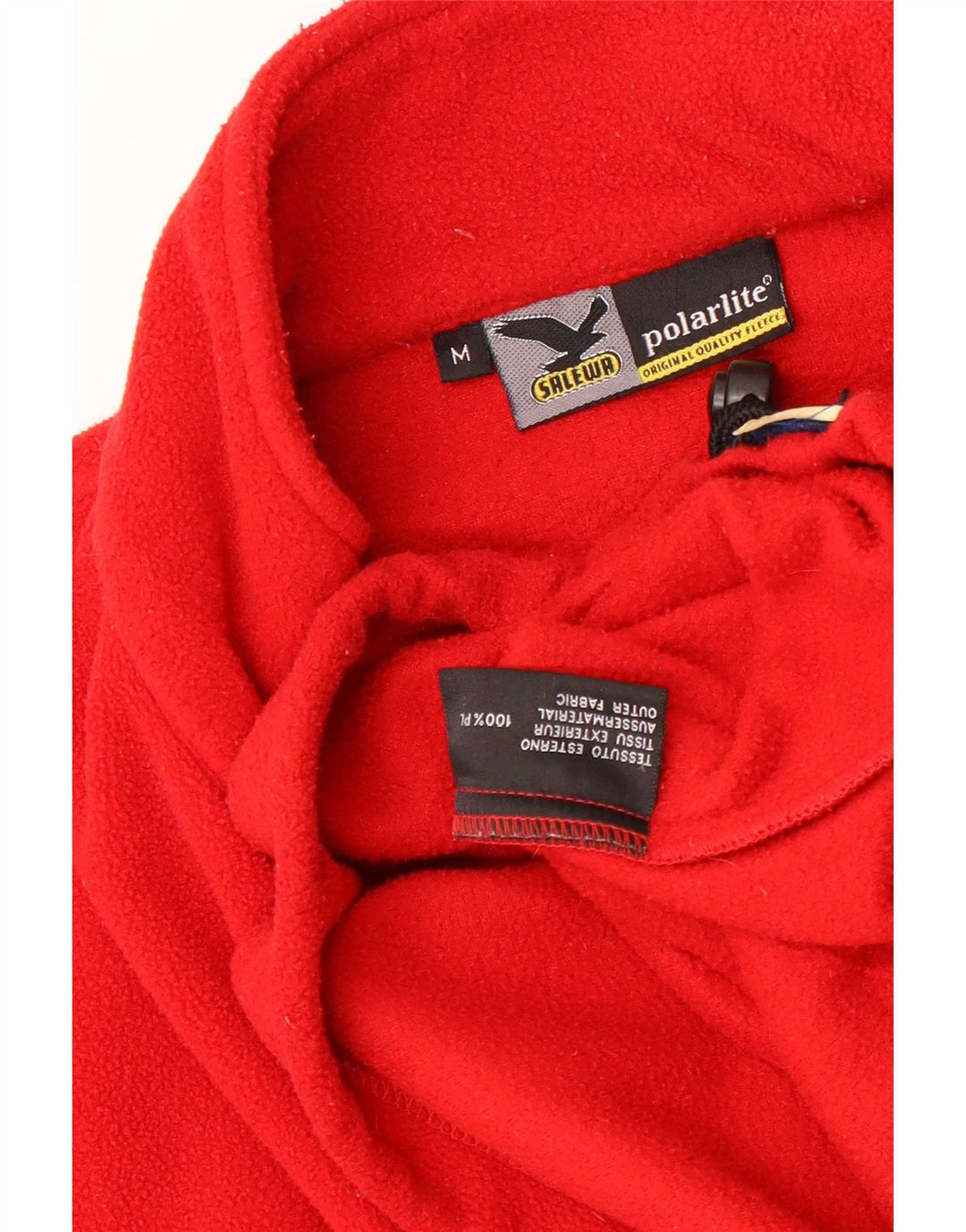 SALEWA Jersey de forro polar con cuello y cremallera para hombre Poliéster rojo medio