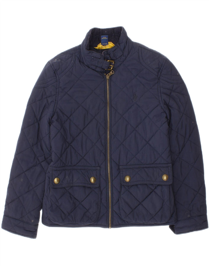Polo Ralph Lauren Chaqueta Acolchada Niñas 6-7 Años Pequeña Azul Marino Poliéster