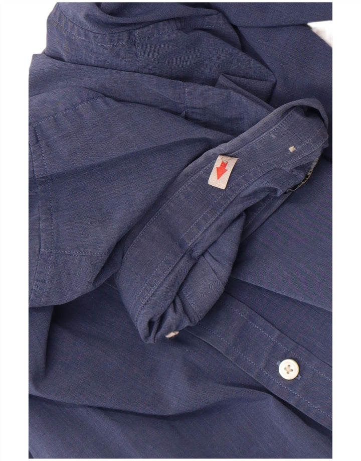 Fred Perry Camisa Niño 10-11 Años Azul Algodón