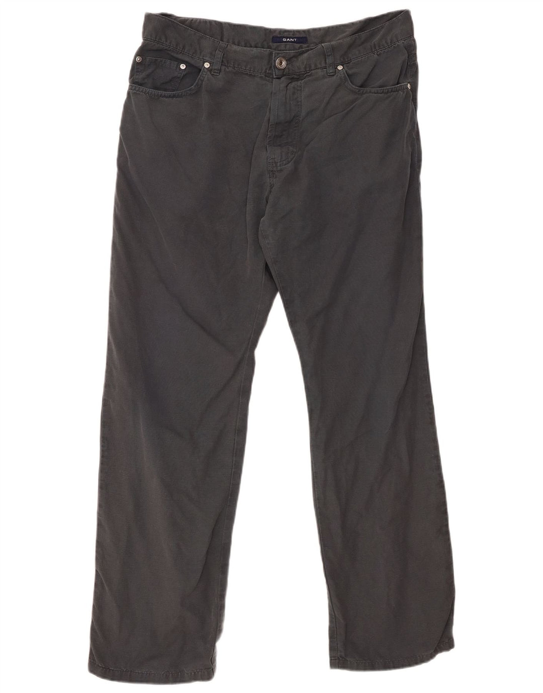 GANT Pantalones informales Jason de corte regular para hombre W36 L30 Gris