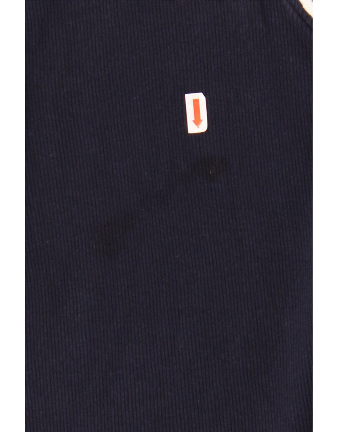 RALPH LAUREN Top para mujer manga 3/4 UK 40 XL Algodón azul marino con bloques de color