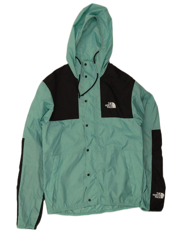 The North Face Chaqueta impermeable con capucha para hombre UK 36 Small Turquesa Colorblock