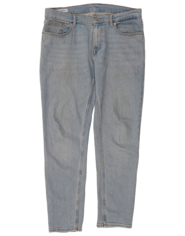 Zara Mens Slim Jeans EU 44 Grande W34 L30 Algodón Azul