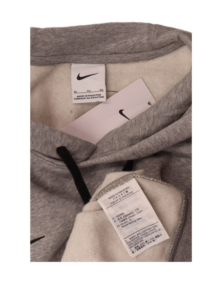 Nike Hombre Sudadera con capucha Jumper XL Gris Algodón