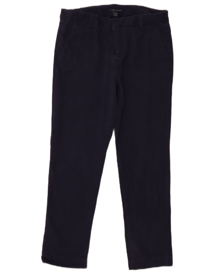 Tommy Hilfiger Pantalones chinos rectos para mujer US 8 Medium W30 L27 Azul marino