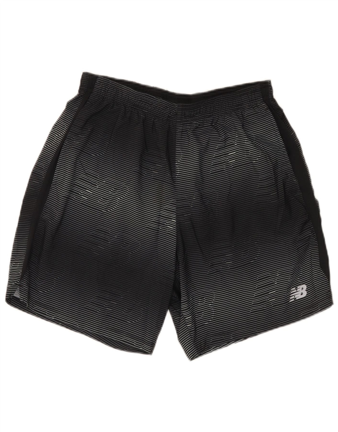 New Balance Pantalones cortos deportivos gráficos para hombre Poliéster a rayas negras medianas