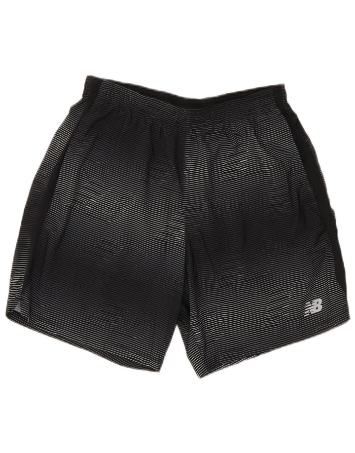 New Balance Pantalones cortos deportivos gráficos para hombre Poliéster a rayas negras medianas