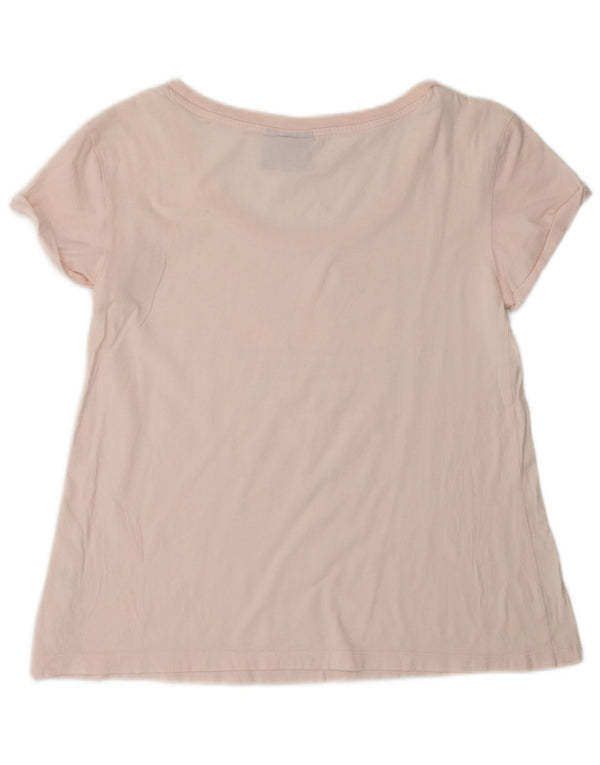 Adidas Camiseta gráfica para mujer Top UK 10 Small Pink Floral