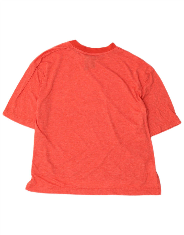 Adidas Camiseta gráfica para mujer Top UK 12/14 Medio Rojo Poliéster