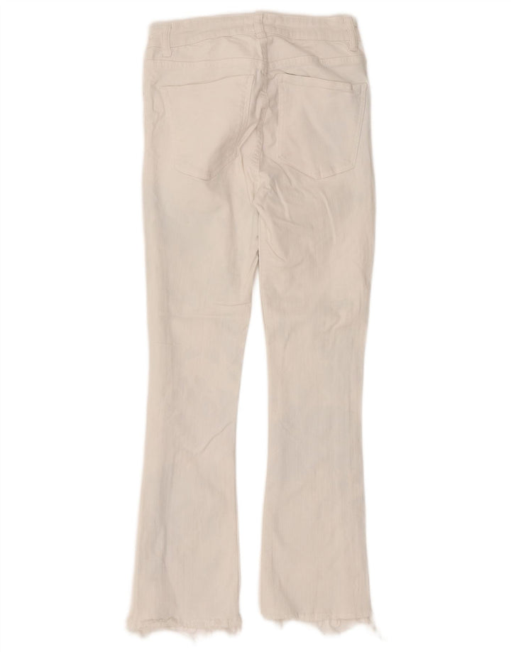 Zara Jeans Bootcut Mujer EU 34 2XS W24 L26 Algodón Blanco