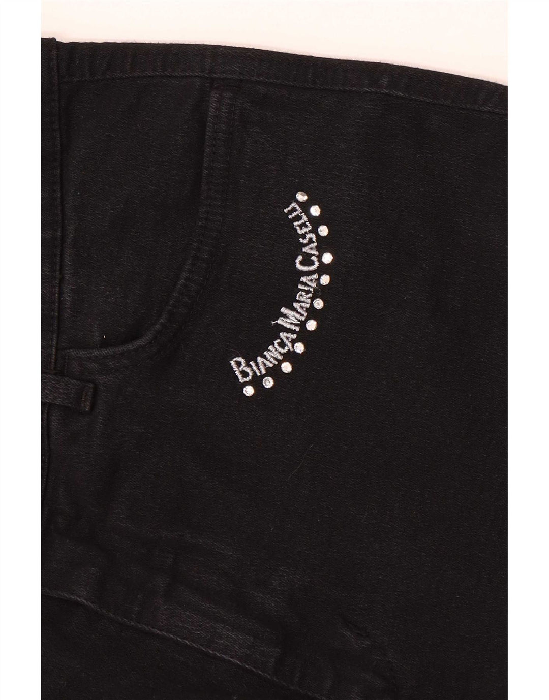 Vaqueros rectos para mujer Bianca Maria Caselli W28 L31 Negro