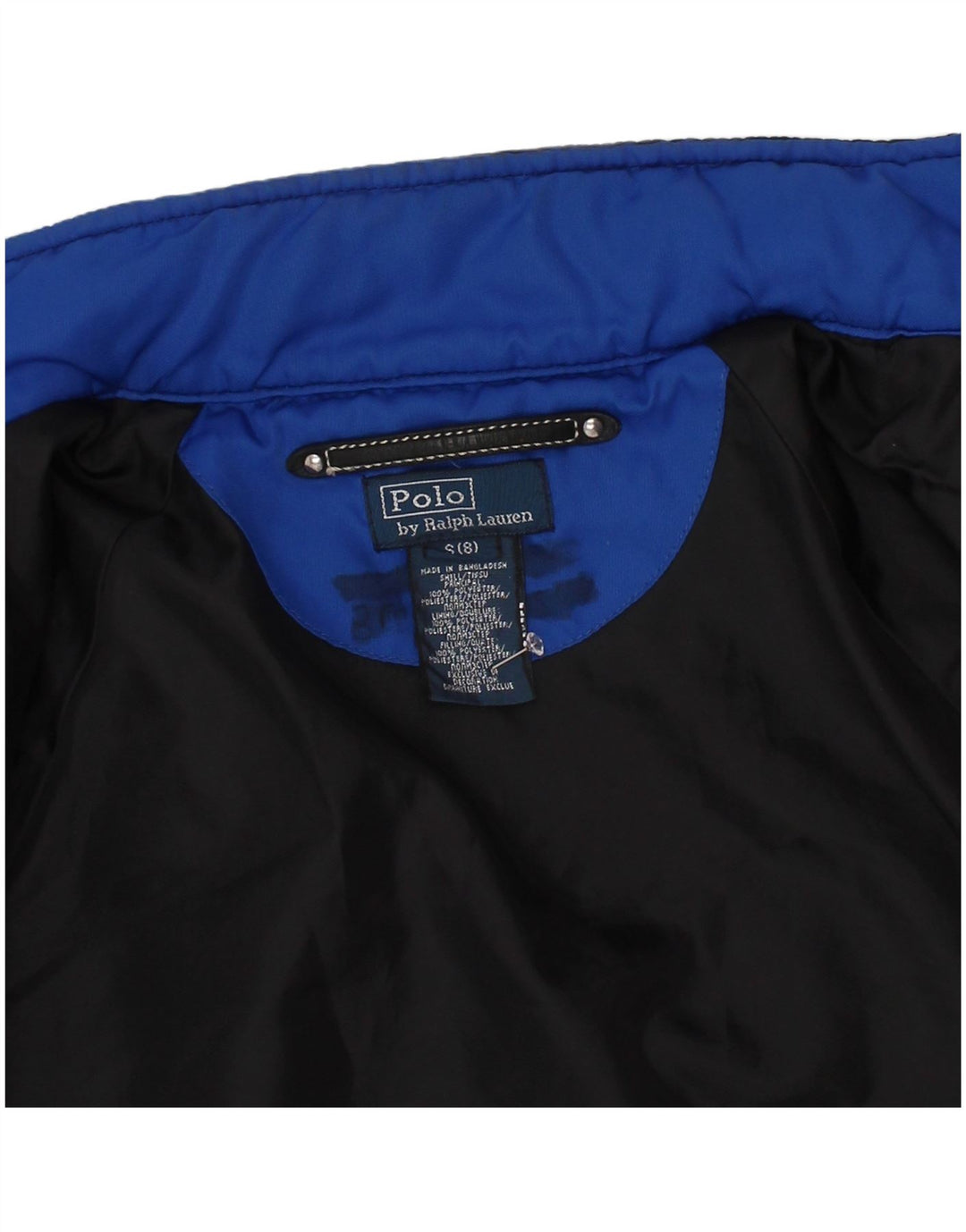 Polo Ralph Lauren Chaqueta Harrington estampada para niños 7-8 años Pequeña Azul Marino