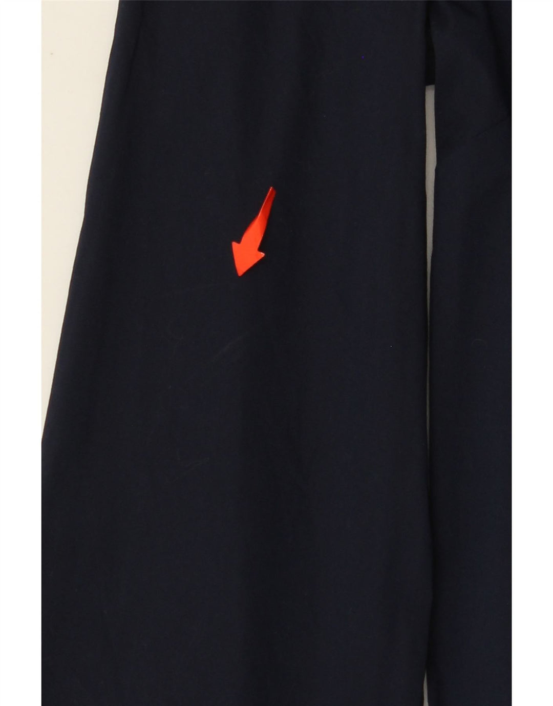 BENETTON Blusa de manga larga con lazo frontal para mujer UK 10 Small Azul marino