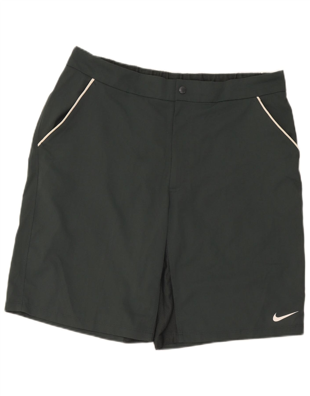 Nike - Pantalones cortos deportivos Dri Fit para hombre, poliéster gris grande