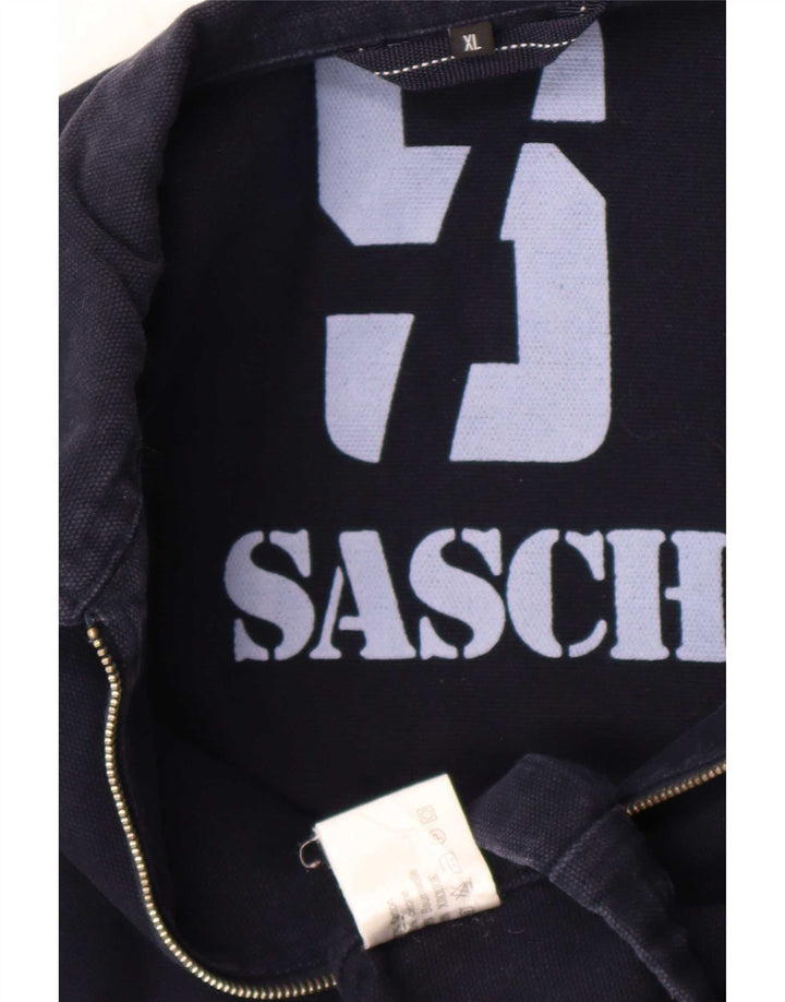 Sasch Chaqueta Bomber para Hombre UK 42 XL Algodón Azul Marino