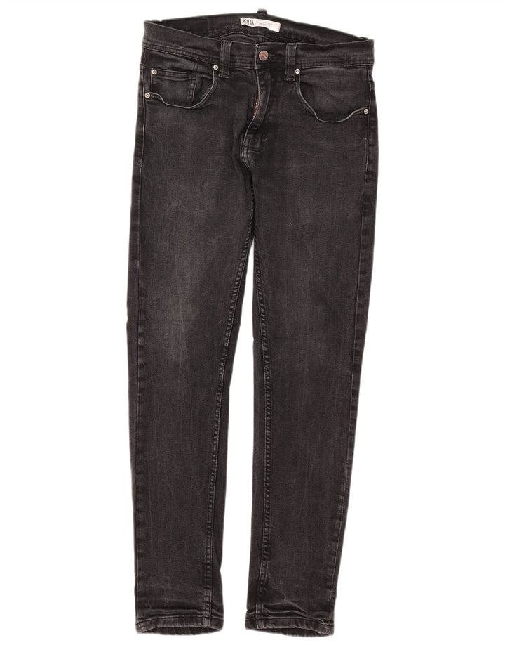 Zara Mens Slim Jeans EU 40 Medium W31 L30 Algodón Negro