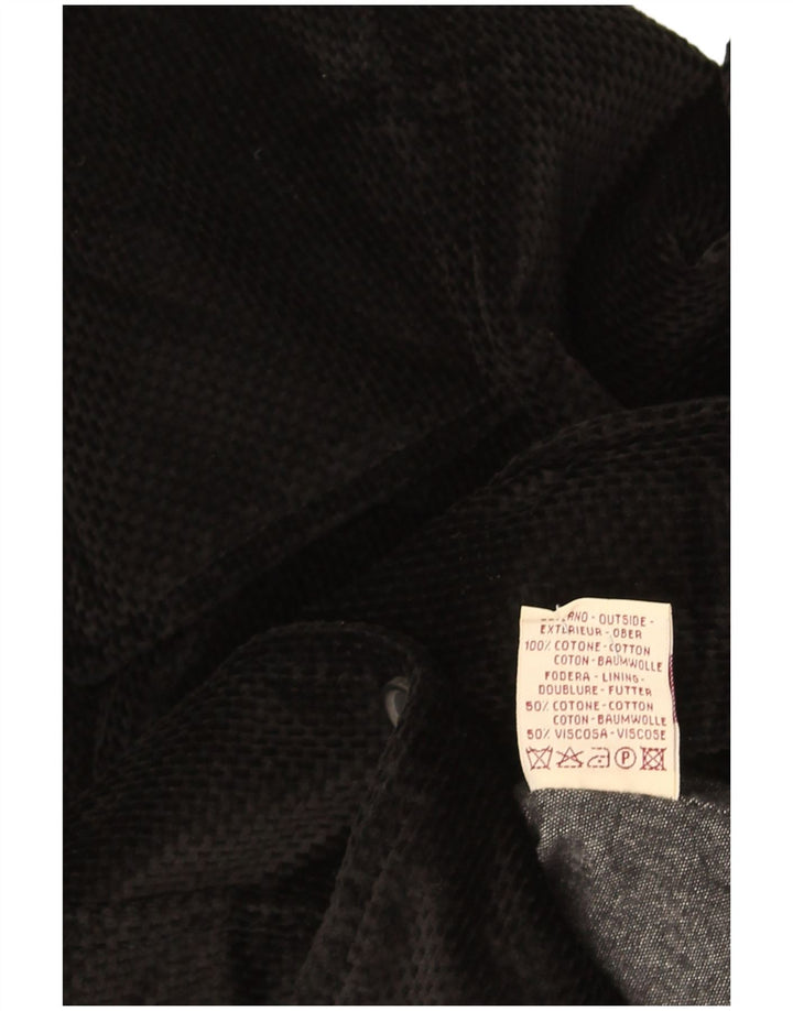 Capalbio Chaqueta Blazer de Terciopelo con 4 Botones para Mujer IT 44 Algodón Negro Mediano