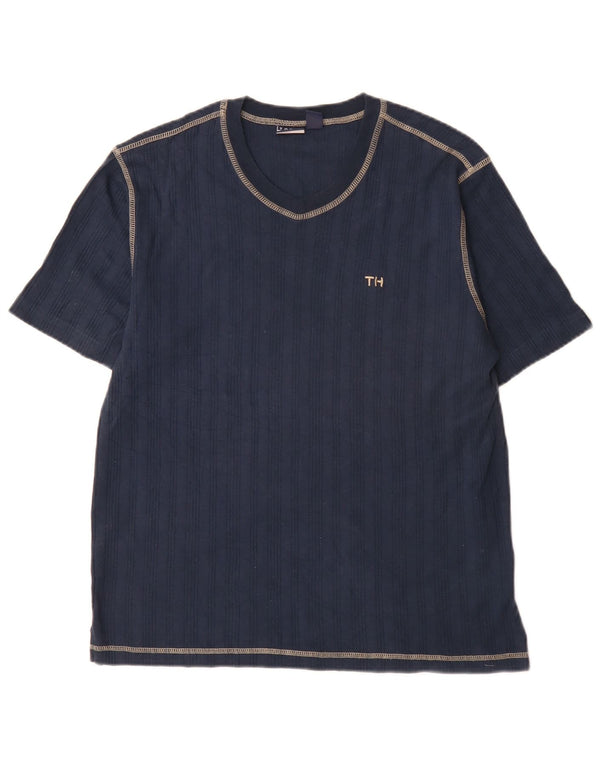Camiseta Tommy Hilfiger Hombre Top Medium Azul Marino Algodón