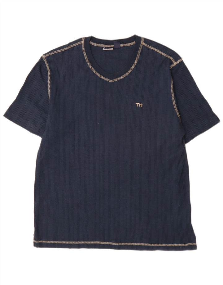Camiseta Tommy Hilfiger Hombre Top Medium Azul Marino Algodón