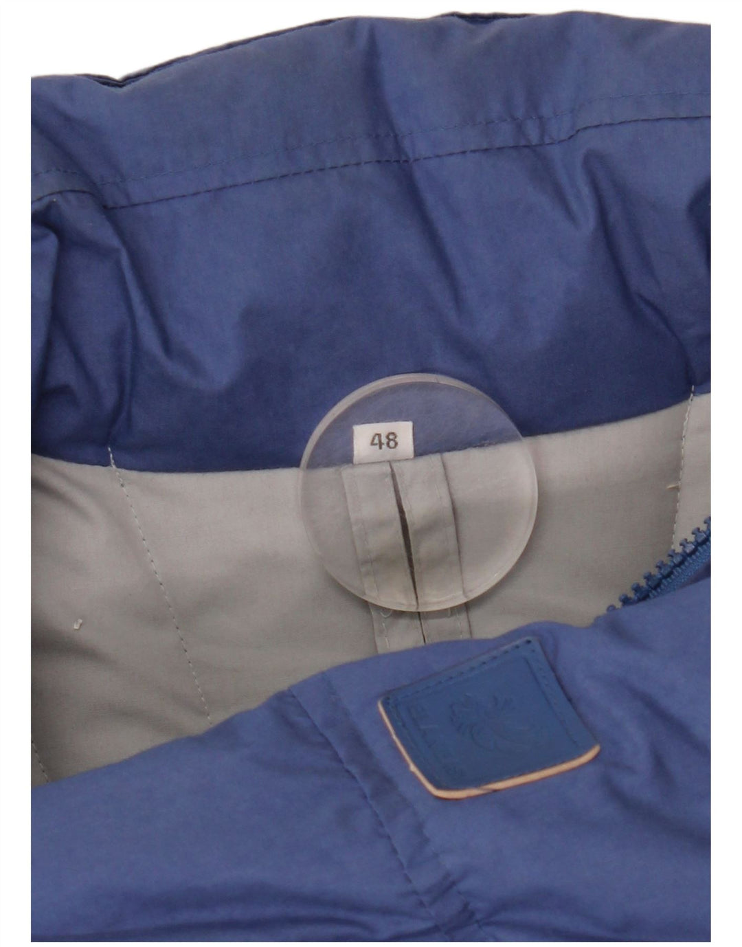 Chaqueta acolchada VINTAGE para hombre IT 48 Poliéster azul medio