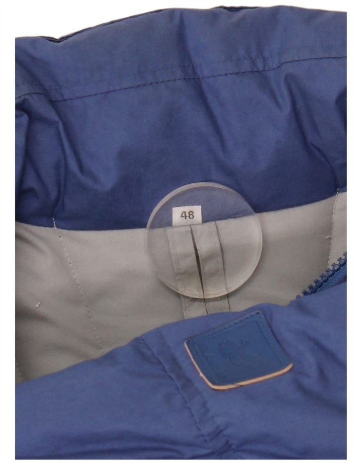 Chaqueta acolchada VINTAGE para hombre IT 48 Poliéster azul medio